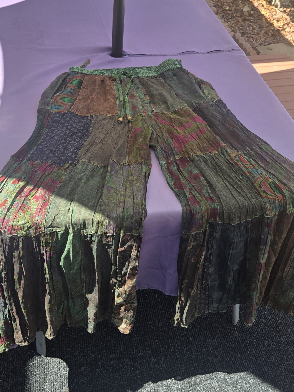 Young Thread Patchwork Meadow Basil Pant